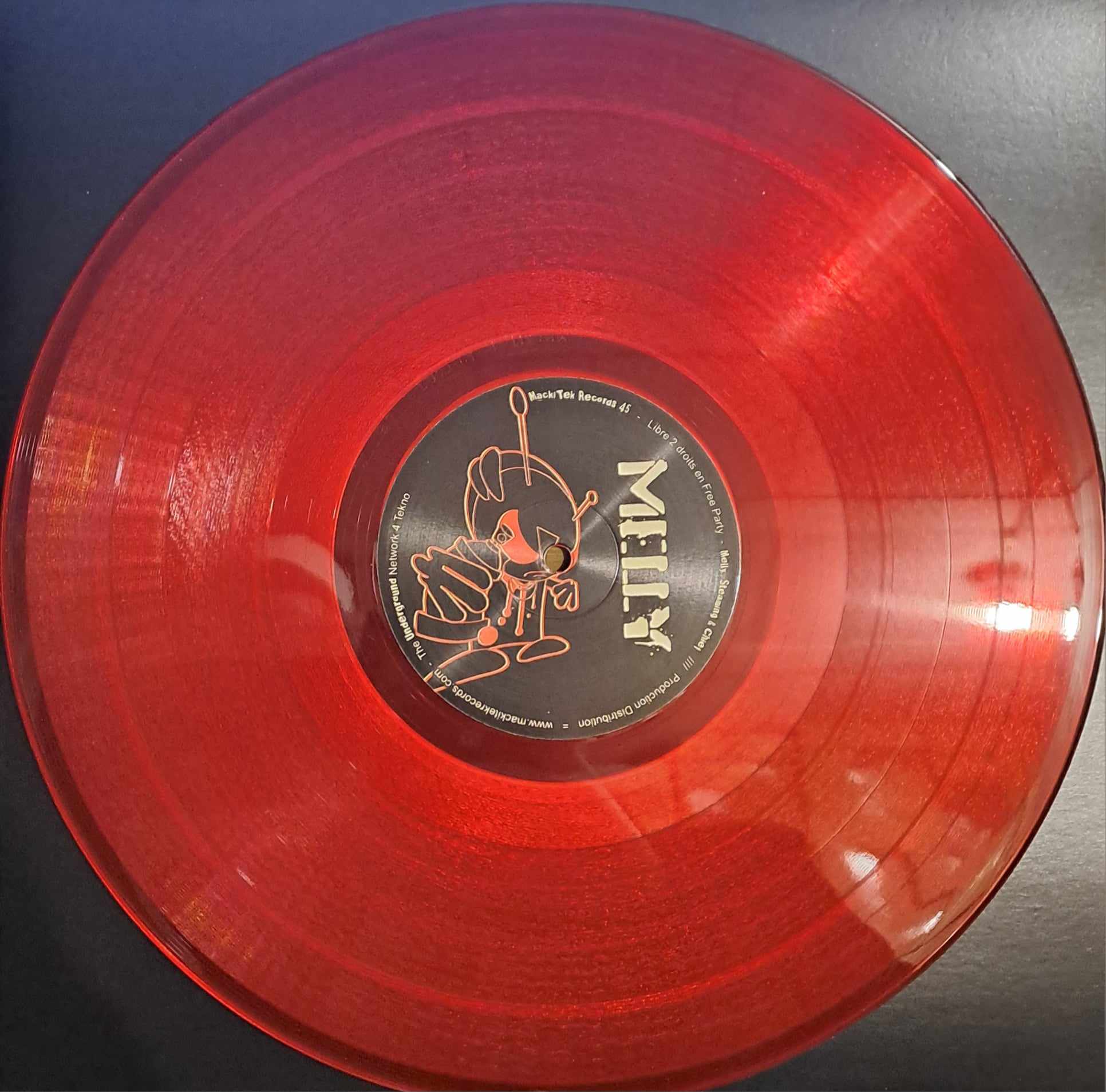 Mackitek 45 RED (dernières copies en stock) - vinyle freetekno